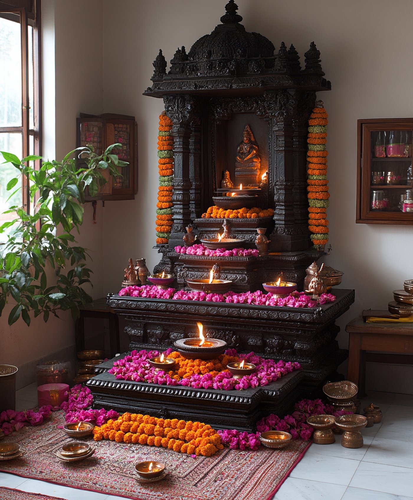 Traditional Indian Pooja Room Designs with Timeless Charm