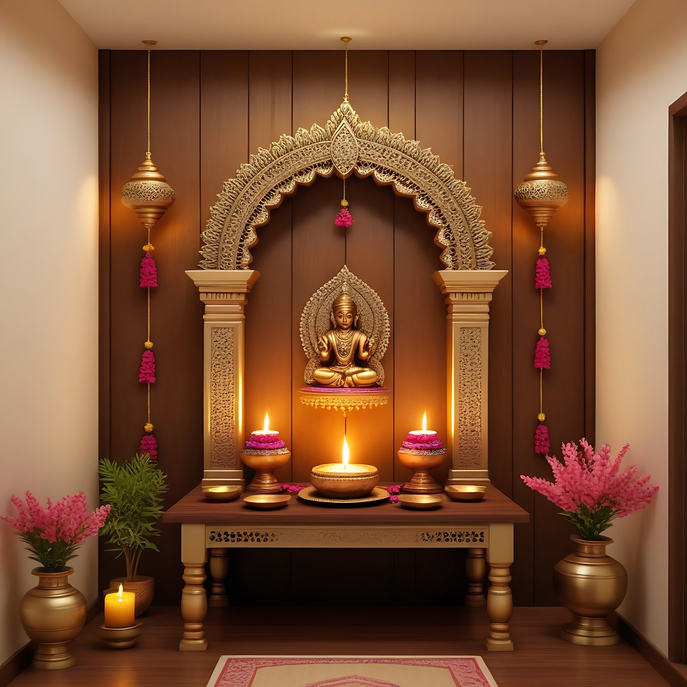 Small Pooja Room Design Ideas for Apartments